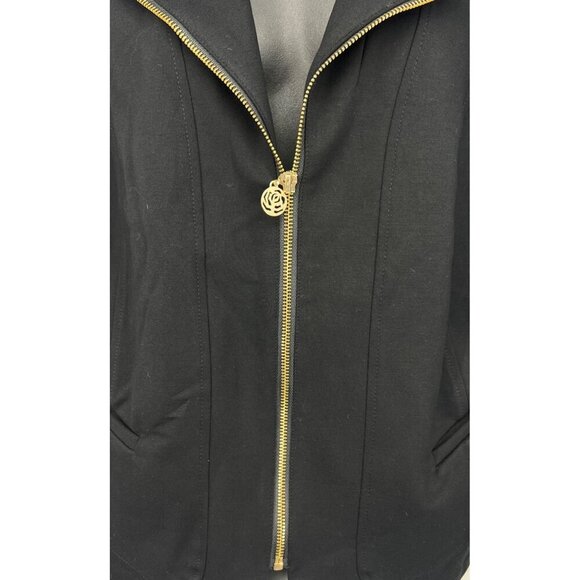 Torrid Womens Black Jacket Biker Moto Plus Size 2X Collar Long Sleeve NWT New - Picture 4 of 9